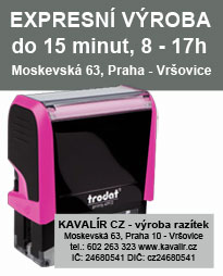 Razítka na počkání, expresní výroba razítek trodat Praha